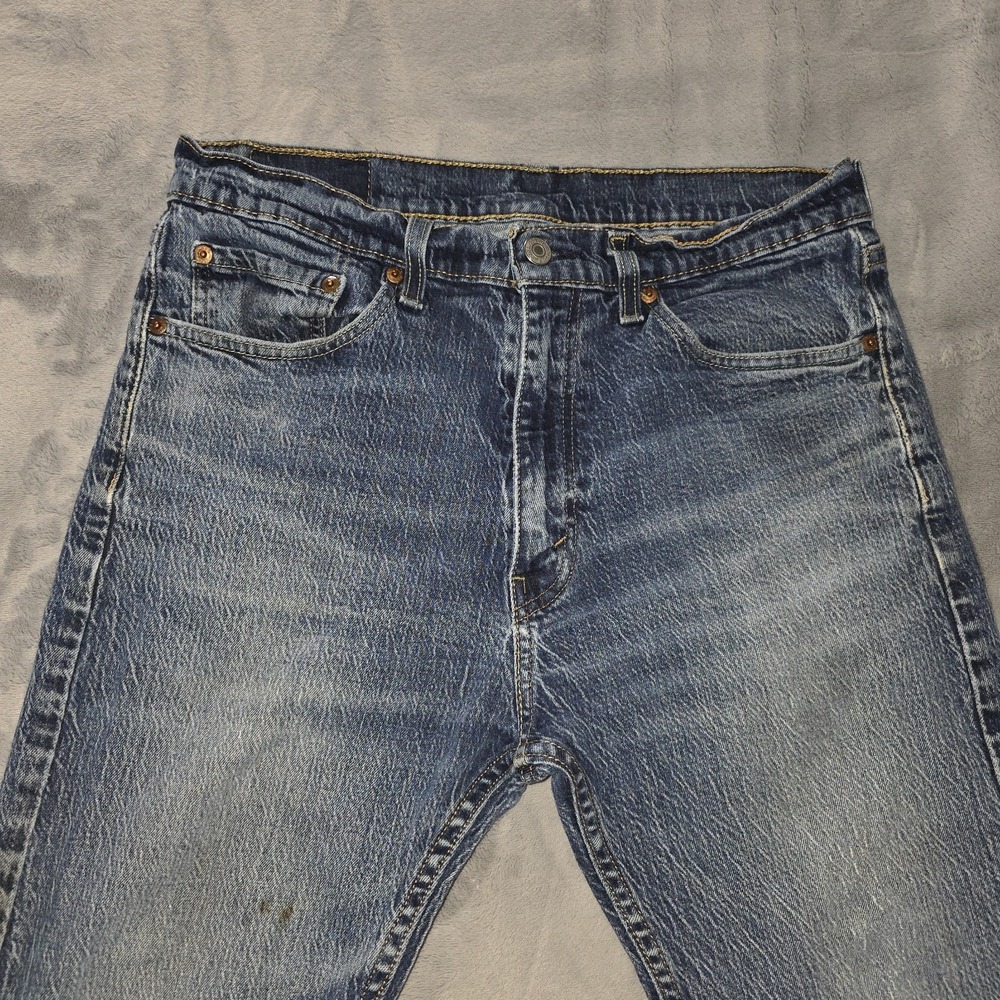 Levi's 505 Jeans Red Tab W33 L32‎ Straight Leg Medium Wash Blue Jeans